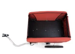 CROOZER Cargo Tuure Transportanhänger -Zweirad Profi croozer cargo tuure lava red innenansicht ladefl che
