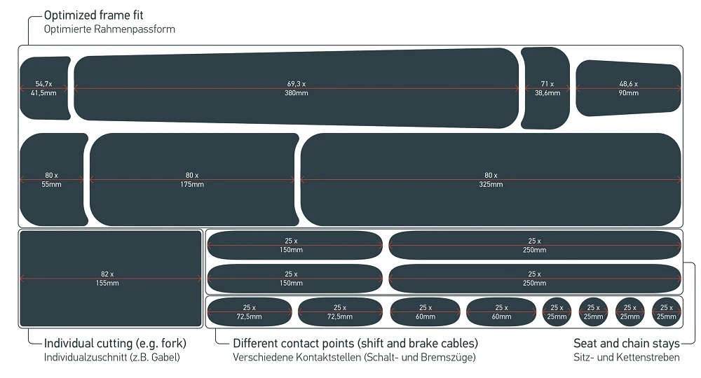 Luxhield Rahmen Lackschutzfolie E-Bike Universal 3 Luxhield Rahmen Lackschutzfolie E-Bike Universal – Bild 3