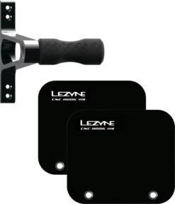 Lezyne Wheel Hook, CNC Aluminium, Mit Gummi, Schwarz